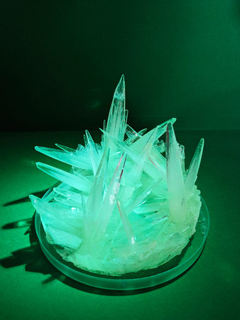 Green Crystal Formationの写真素材