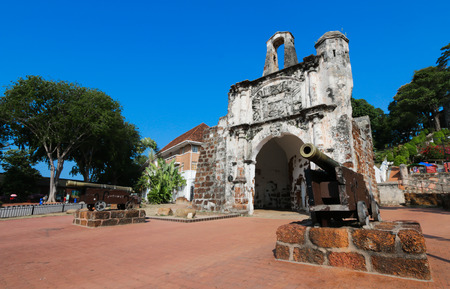 Malacca A Famosa Defence Gateのeditorial素材