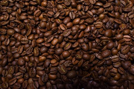 Coffee beans, roasted coffee, brown beans, background