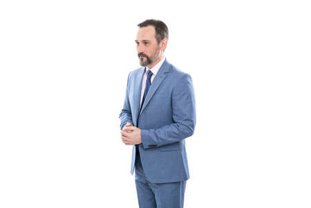 self confidence. professional grizzled ceo. confident boss. mature businessman in formalwear.の写真素材