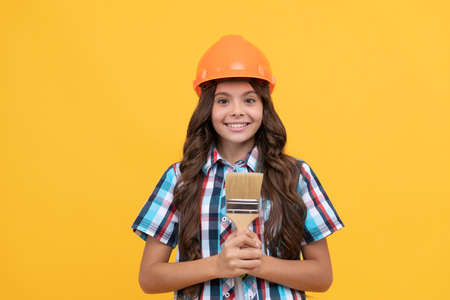 paint brush for decoration. kid education. renovation work. improve your childhood.の写真素材