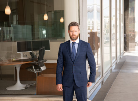 mature confident businessman in formalwear. business success.の写真素材