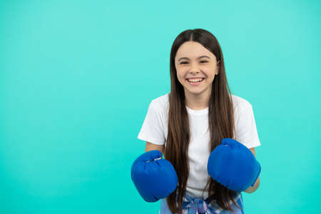 fight for success. confident child ready for competition. power and authority.の写真素材