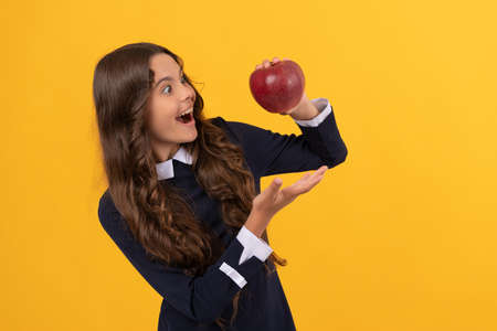 vitamin and dieting. child eating healthy food. childhood health.の写真素材