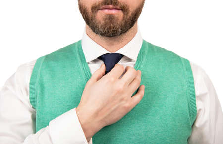 confident and handsome guy with moustache. male fashion. mens beauty.の写真素材