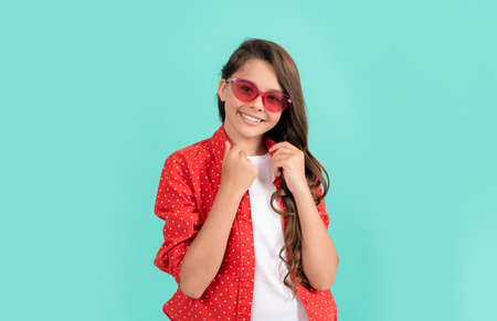 beauty and fashion. female fashion model. pretty look of young girl. portrait of childの写真素材