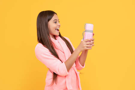 wow. child in cozy sleepwear. cute beauty. sweet dreams. comfortable pajama or home bathrobe
