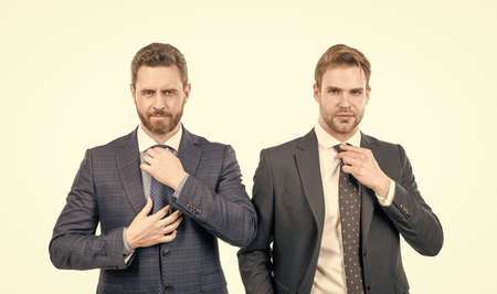 executive. professional successful ceo. leadership. ambitious colleague experts. two menの写真素材