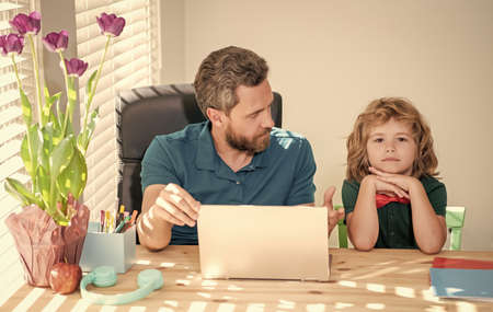 webinar video lesson. online education on laptop. homeschooling. back to school.