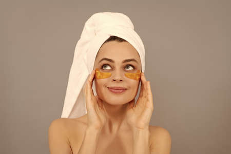 Love your Skin naturally. facial collagen cosmetic. moisturizing skin. cosmetology.の写真素材