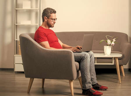 business computer communication. modern technology. check email.の写真素材