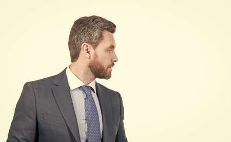 Professional lifestyle. Professional man isolated on white. Professionalism, copy spaceの写真素材