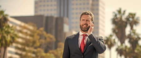 business negotiation. voice contact. telephone connection. ceo talk on cellphone.