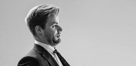 Professional man businessman being pulled by necktie during workplace conflict, conflicting