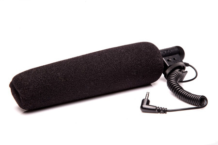 microphone isolated on white backgroundの写真素材