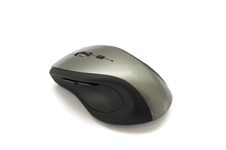 Computer mouse isolated on white backgroundの写真素材