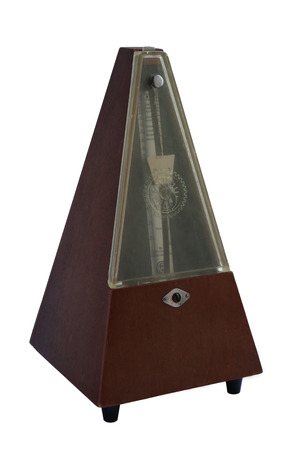 Metronome isolated on white backgroundの写真素材