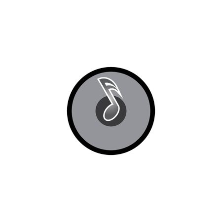 Music note Icon Vectorのイラスト素材