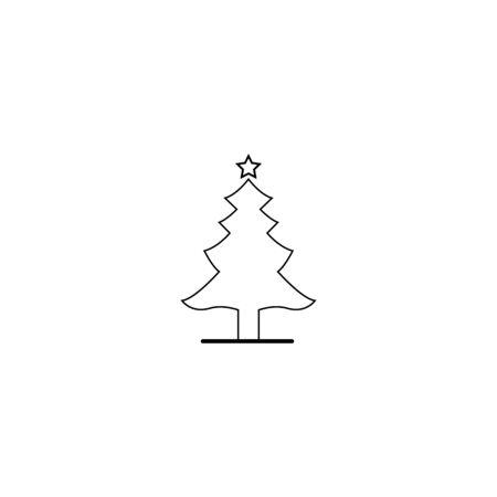 Tree Line Template vector symbol natureのイラスト素材