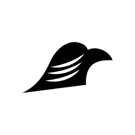 Falcon eagle birdWave Logo Template vector symbol natureのイラスト素材
