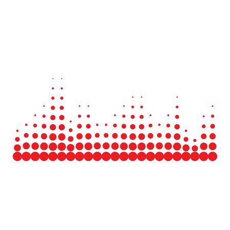 Sound waves vector illustration design templateのイラスト素材