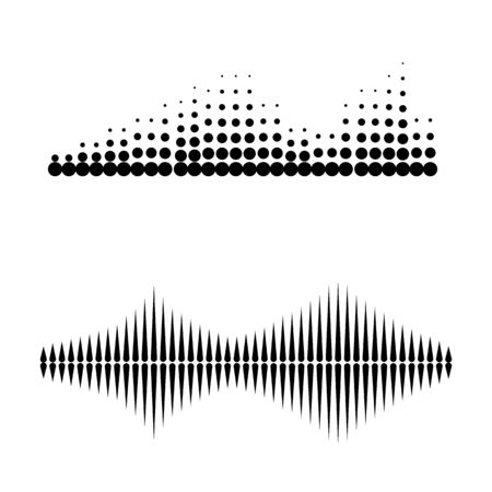 Sound waves vector illustration design templateのイラスト素材