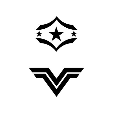 Military Wave Logo Template vector symbol natureのイラスト素材