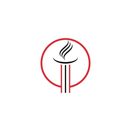 Torch  Logo Template vector symbol natureのイラスト素材