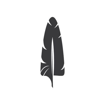 Feathers icon Vector Illustration design Logo templateのイラスト素材