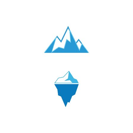 Ice berg Logo Template vector symbol natureのイラスト素材