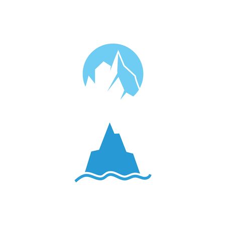 Ice berg Logo Template vector symbol natureのイラスト素材