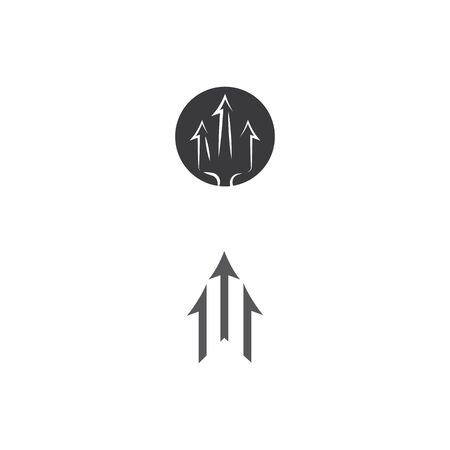 Trident  Template vector icon illustration designのイラスト素材