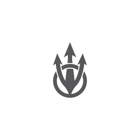 Trident  Template vector icon illustration designのイラスト素材
