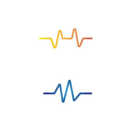 Sound waves vector illustration design templateのイラスト素材
