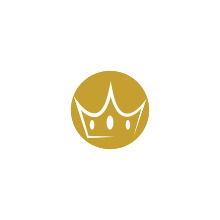 Crown Logo Template vector icon illustration designのイラスト素材