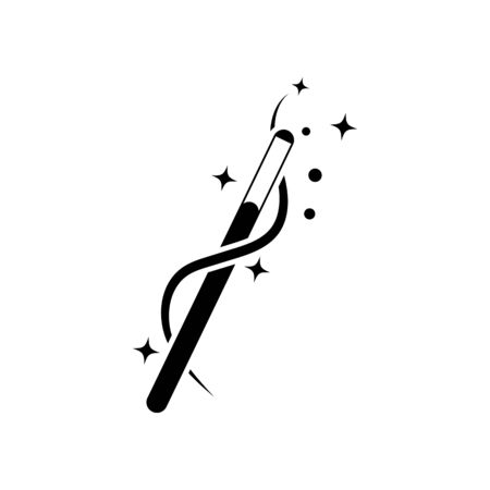 Wand magic icon Vector Illustration design Logo templateのイラスト素材
