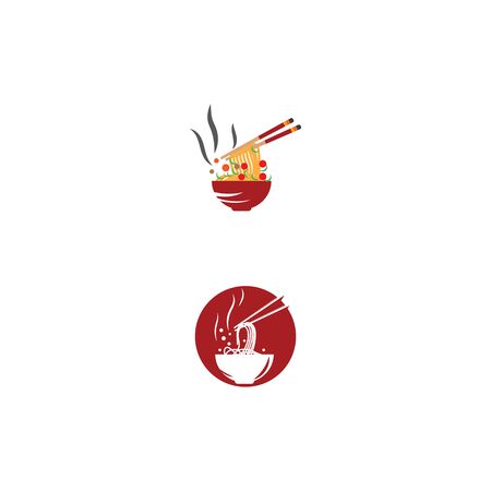 Noodles Logo Template vector symbol natureのイラスト素材