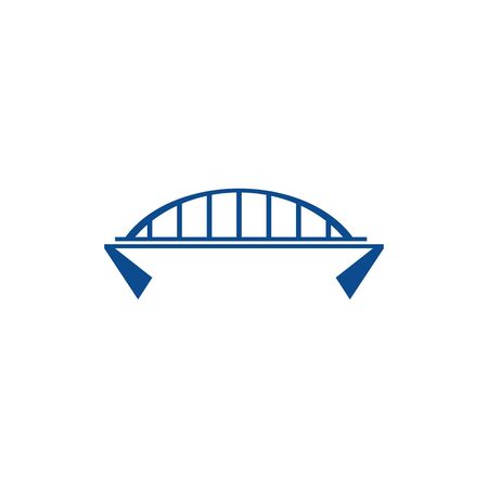 Bridge Logo Template vector icon illustration designのイラスト素材