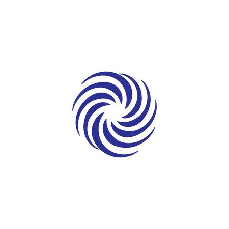 Spiral Logo Template vector symbol natureのイラスト素材
