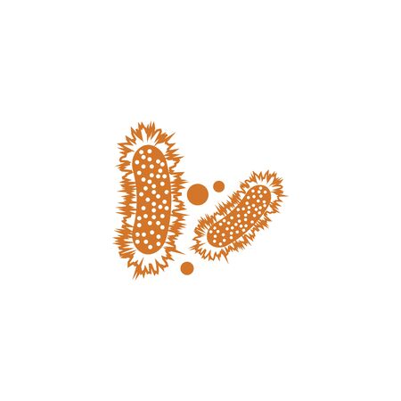 Bacterial Logo Template vector symbol natureのイラスト素材