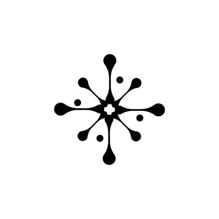 Molecule symbol logo template vector illustration designのイラスト素材