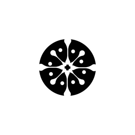 Molecule symbol logo template vector illustration designのイラスト素材