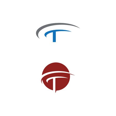 T  Logo Template vector symbol natureのイラスト素材