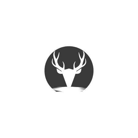 Deer Logo Template vector icon illustration designのイラスト素材