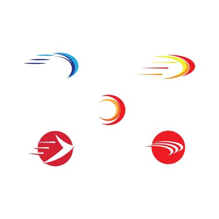 Set Faster  Logo Template vector symbol natureのイラスト素材
