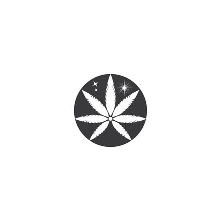 Canabis Logo Template vector symbol natureのイラスト素材