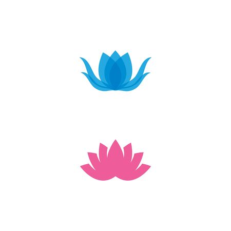 Lotus Logo Template vector symbol natureのイラスト素材