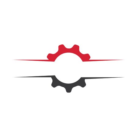 Gear Logo Template vector icon illustration designのイラスト素材