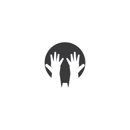 Medical safety gloves Template vector symbol natureのイラスト素材