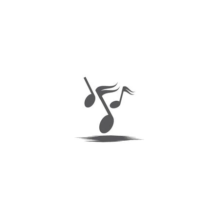 Music note Icon Vector illustration designのイラスト素材